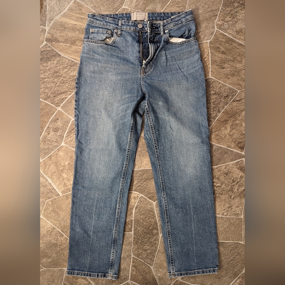 Everlane High Rise Straight Leg Jean